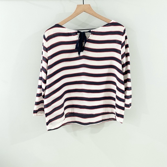 Mango MNG Suit Collection Blouse Blue Size Small - Picture 6 of 6